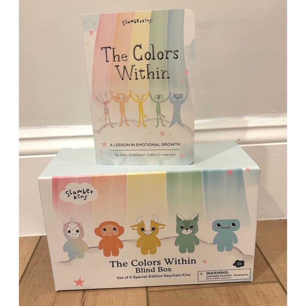 Slumberkins The Colors Within Keychain Set + Book Set BRAND NEW